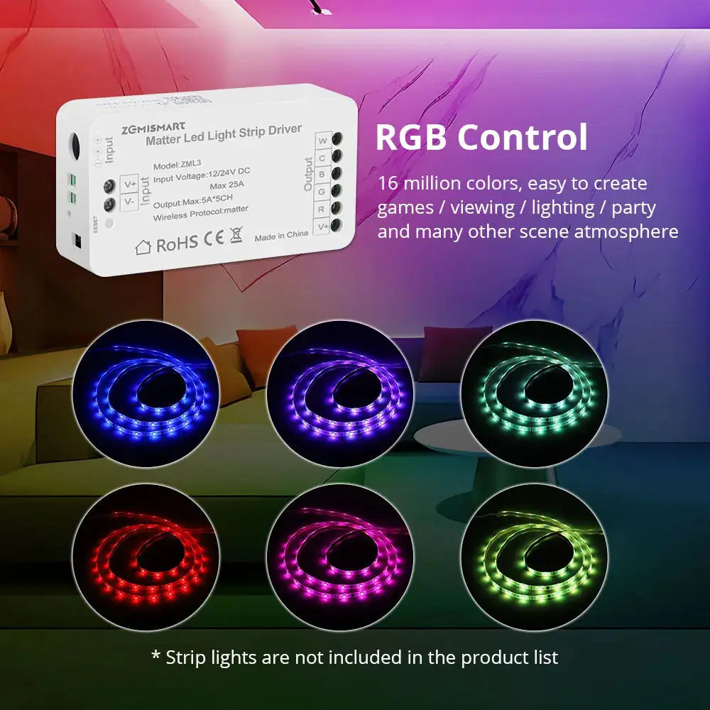 5V USB RGB Neon LED Strip – WiFi Smart App Controlled, Works with Alexa & Google Home for Neon Decor and Smart Lighting