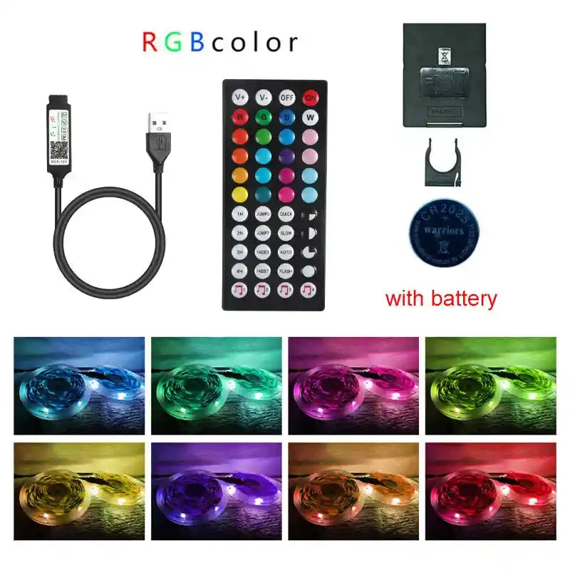 Smart LED Strip Lights – RGB Color Changing, App-Controlled, Battery-Powered Light Strip for Home, TV, and Party Decorations